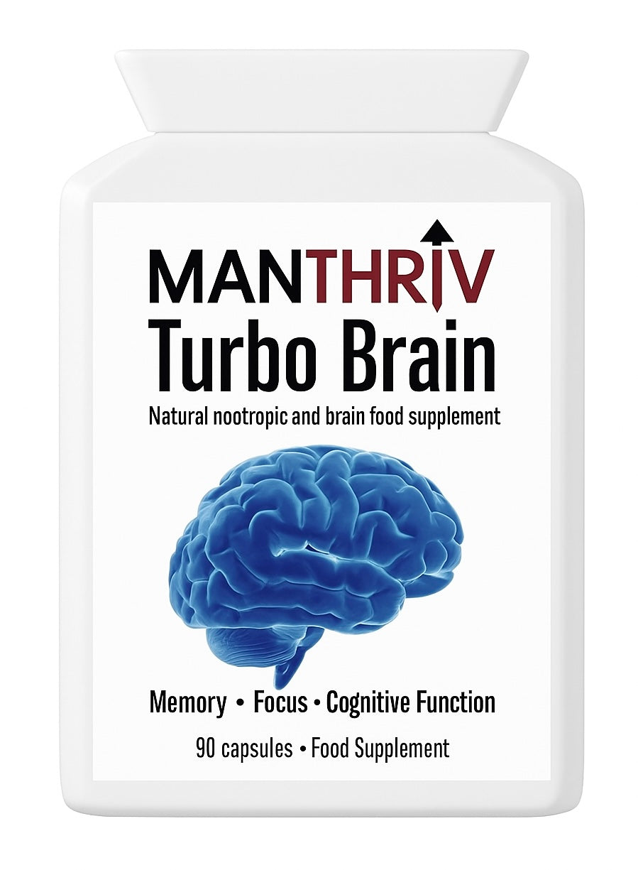 ManThriv Turbo Brain – Natural Nootropic for Focus & Clarity